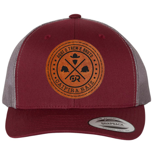 Trucker Hat - Maroon Grey - Caipira Raiz