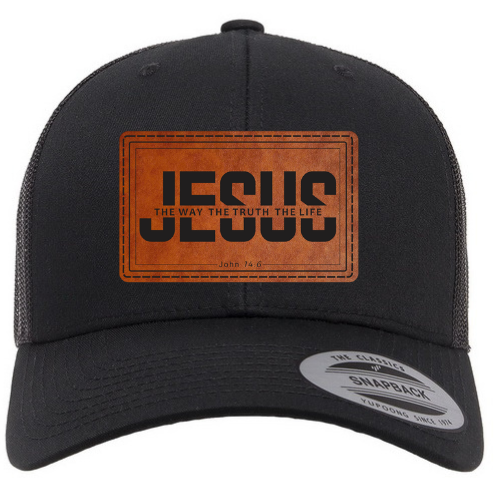 Trucker Hat - Black - Jesus Mod.04