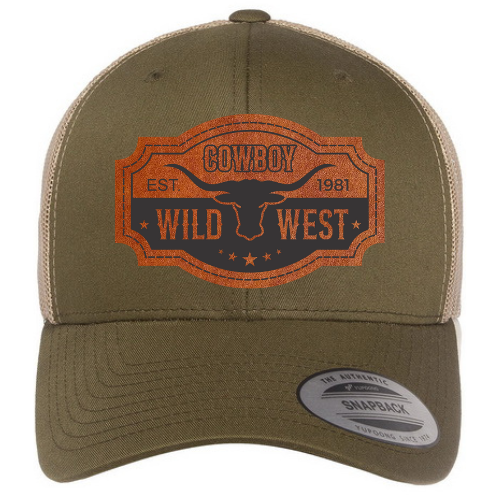 Trucker Hat - Moss Cacki - Cowboy Wild West (Copy)