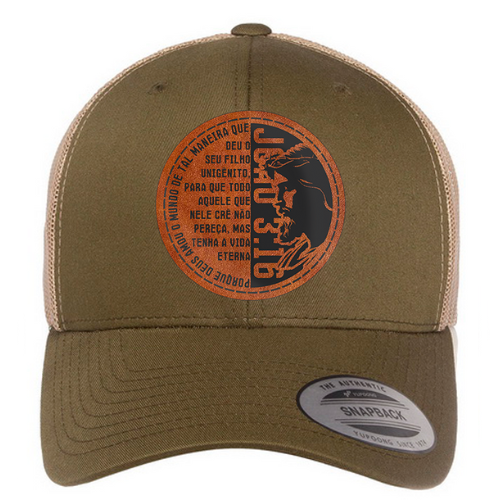 Trucker Hat - Moss Cacki - Jesus Mod.02