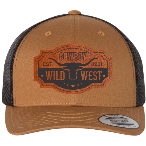 Trucker Hat - Caramel Black - Cowboy Wild West