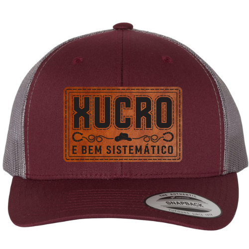 Trucker Hat - Maroon Grey - Xucro