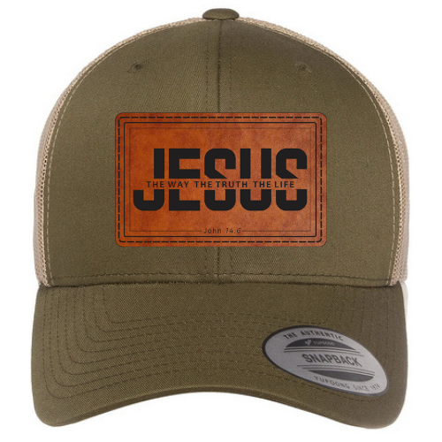 Trucker Hat - Moss Cacki - Jesus Mod.04